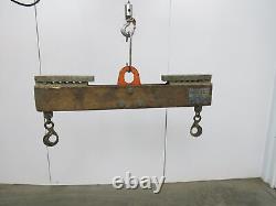Sackett 4000Lb Forklift Battery Lifter Beam 27-42 Adj Width Hooks