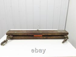 Sackett 4000Lb Forklift Battery Lifter Beam 27-42 Adj Width Hooks