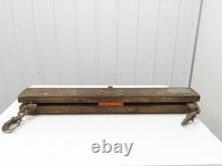 Sackett 4000Lb Forklift Battery Lifter Beam 27-42 Adj Width Hooks