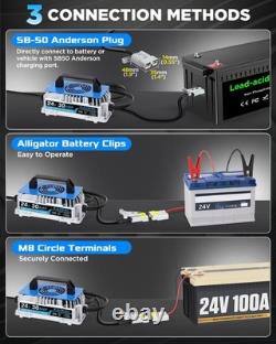 Smart 24V 30A 1250W Battery Charger for Forklift, Pallet Jack, Scissor Lift