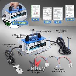 Smart 24V 30A 1250W Battery Charger for Forklift, Pallet Jack, Scissor Lift