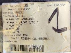 TENNANT 2200 36 VOLT BATTERY CHARGER 18M380B22 Hyster & Toyota Electric Forklift