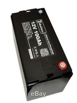 TOBattery LFP12100AP 12V 100Ah LiFePO4 Battery for Golf Car, Electric forklift