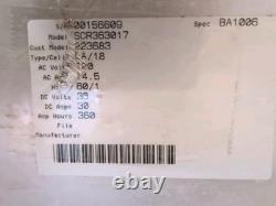 Tennant SCR363017 36V DC 30Amp Battery Charger Working