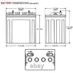 Trojan T-890 GC8 Deep Cycle 8V Battery X8