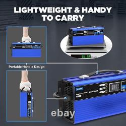 US AUTOOL 24V 30A Forklift Battery Charger Fully-Automatic Electric Pallet #2K