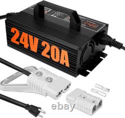 Upgraded 24V 20A Forklift Battery Charger with LCD Display Smart Golf Cart 20 Am Upgraded 24V 20A Forklift Battery Charger with LCD Display Smart Golf Cart 20 Am