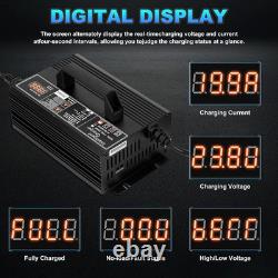 Upgraded 24V 20A Forklift Battery Charger with LCD Display Smart Golf Cart 20 Am