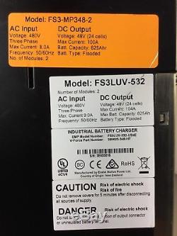 V-Force FS3-MP348-2 / FS3LUV-532-US4E 48VDC Industrial Forklift Battery Charger