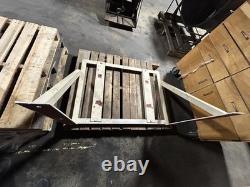 White Forklift Battery Charger Mount Frame Holder No Hardware