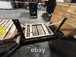 White Forklift Battery Charger Mount Frame Holder No Hardware