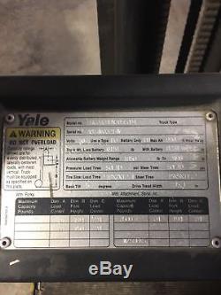 YALE ERCO40A FORKLIFT With BATTERY & FORKS NO CHARGER 36 volts