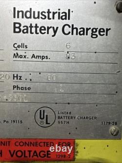 Yale 3YF6-450 Industrial Forklift Battery Charger 1Ph L-5