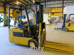 Yale 4,200 Lbs. Electric Forklift & Charger Newly Referbished Battery 48 VDC