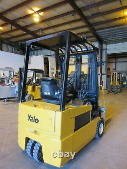 Yale 4,200 Lbs. Electric Forklift & Charger Newly Referbished Battery 48 VDC