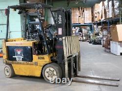 Yale 8000 lb Forklift Fork Lift 328 Hours 36 Volt Battery Sideshift Charger