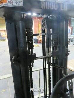 Yale 8000 lb Forklift Fork Lift 328 Hours 36 Volt Battery Sideshift Charger