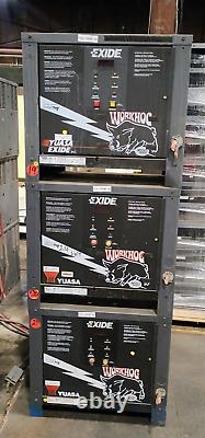 (lot Of 3) Yuasa Exide W3-12-865 Forklift Battery Chargers 24v