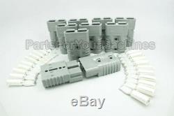 10-pack, Big Grey Chargeur Bouchons Withcontacts # 2awg, 175a, Anderson, Chariots