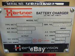 24 Volt Hertner Chariot Élévateur Industriel Utilitaire Chargeur De Batterie 680 Ah 3 Ph 220 / 460v