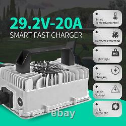 29.2V 20A Chargeur de batterie au lithium pour chariot élévateur électrique à fourche
