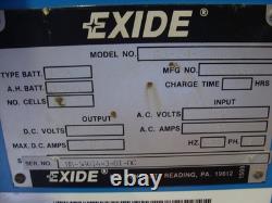CHARGEUR DE BATTERIE DE CHARIOT ÉLÉVATEUR EXIDE 3000 G3-24-1400B 48 VDC 3 PH 60 Hz