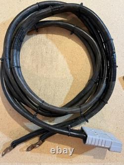 Câble en cuivre 2/0 AWG 3,2 m (X2 câbles) 600V Charge de batterie de chariot élévateur à souder