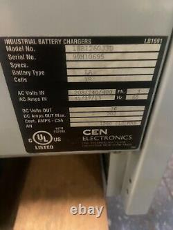 Cen Electronics 18b1260j3d Chargeur De Batterie De Levage De Fourche 208/230/480v 36vdc 202a