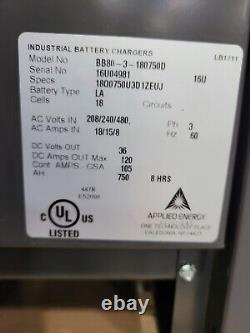 Chargeur De Batterie Bbi Industriel Haute Performance 36v, 3 Phases