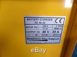 Chargeur De Batterie Chariot Élévateur Energic Plus Re Traction 48v 30a D'occasion