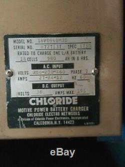 Chargeur De Batterie Chloride Motive Power, Chargeur De Chariot Élévateur Électrique