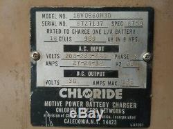 Chargeur De Batterie Chloride Motive Power, Chargeur De Chariot Élévateur Électrique