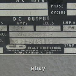 Chargeur De Batterie Élévateur À Fourche C & D Ar12c/e520 30vdc 120a 208-230/460v Monophasé