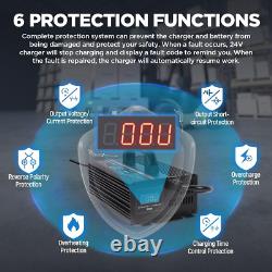 Chargeur de Batterie de Chariot Élévateur 24V 20A Chargeur Intelligent de Chariot Élévateur 600W Fully-Auto 24V