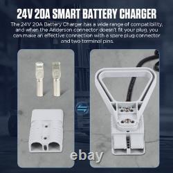 Chargeur de Batterie de Chariot Élévateur 24V 30A Chargeur Intelligent Automatique, Batterie Automobile