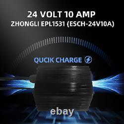 Chargeur de batterie 24V 10A ESCH24V10A pour chariot élévateur Big Joe LPT26 LPT33