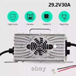 Chargeur de batterie 24V(29,2V) 30A pour chariot élévateur marin LiFePO4 Lithium