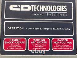 Chargeur de batterie 24 volts de la série C&D Technologies FerroCharger IFR12CE510