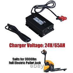 Chargeur de batterie APOLLOLIFT 24V/8Ah adapté pour le transpalette électrique complet CBD15W-E