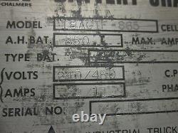 Chargeur de batterie Allis Chalmers 18ACTF-865 18 Cellules AH Bat 850 195A Utilisé