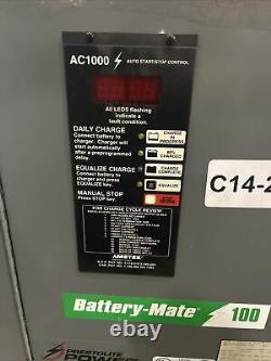 Chargeur de batterie Ametek Battery-Mate 100 AC1000 pour chariot élévateur. 24V, 3PHASE.