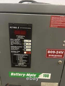 Chargeur de batterie Ametek Battery-Mate 100 AC1000 pour chariot élévateur. 24V, 3PHASE.