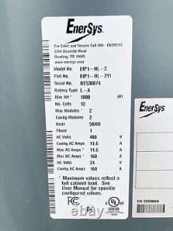 Chargeur de batterie Enersys Eip1-hl-2y Enforcer Impaq pour chariot élévateur 24vdc 480v 1ph