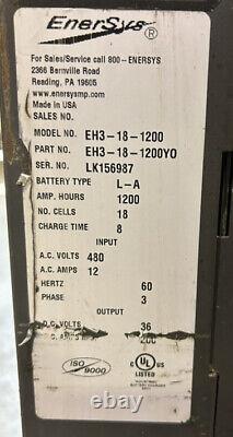 Chargeur de batterie Enersys Enforcer HF EH3-18-1200 36V
Entrée 480VAC Sortie 36VDC