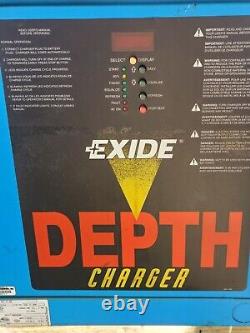 Chargeur de batterie Exide, D3e-12-680, 24 volts, 109 ampères max, 680 heures d'ampères.