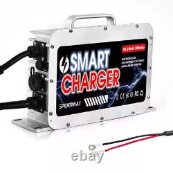 Chargeur de batterie LiFePO4 Lithium 24V (29,2V) 30A pour chariot élévateur marin et transpalette