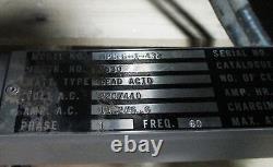 Chargeur de batterie au plomb Exide NPC-6-1-432 Now Power pour batterie de 6 cellules 432 Ampères-heures utilisé