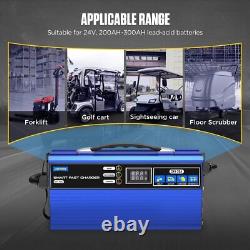 Chargeur de batterie au plomb-acide pour chariots de golf 30A 24V, chargeur de batterie pour chariots élévateurs Scrubber.