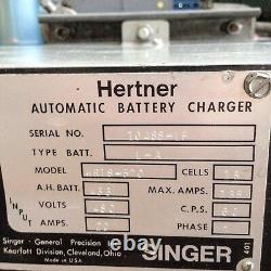 Chargeur de batterie automatique Hertner Model KR18-520 10488-LF 36V 480 Volts 135 Ampères