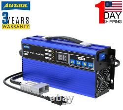Chargeur de batterie de chariot de golf 24V, chargeur de batterie de chariot élévateur rapide 30A entièrement automatique